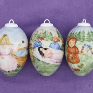 Große Porzellaneier zum Hängen - Märchen