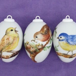 Große Porzellaneier zum Hängen - Tiere & Vögel